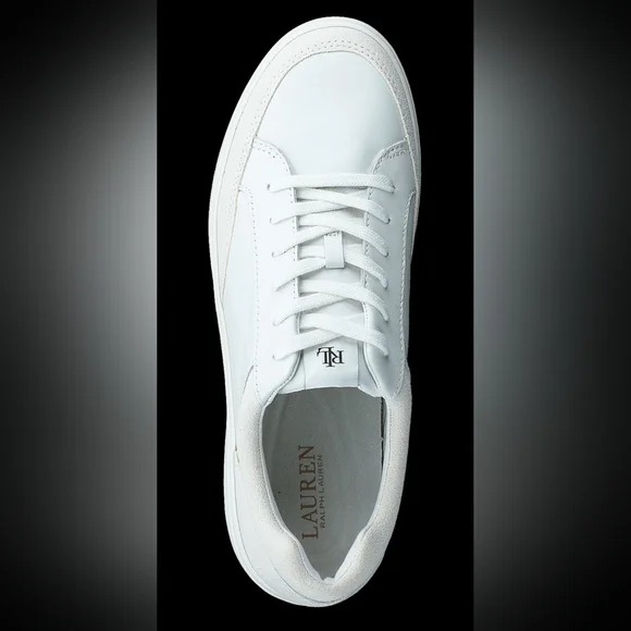 LAUREN RALPH HAILEY LEATHER & SUEDE SNEAKERS 8 - Picture 5 of 8